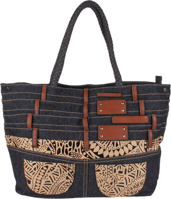 

Monett Shoulder Bag(Blue, Beige), Beige;blue