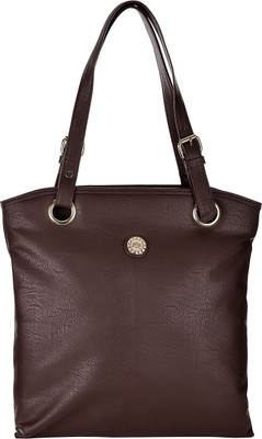 

The Blue Pink Hand-held Bag(Brown)