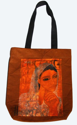 Indian Colours Tote(Brown)