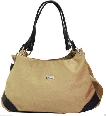 

JG Shoppe Hand-held Bag(Beige, Black)