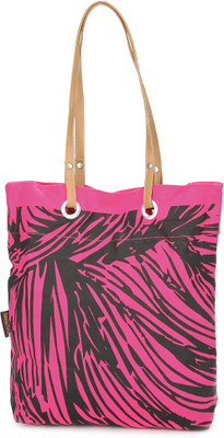

Kanvas Katha Tote(Pink, Black), Black;pink