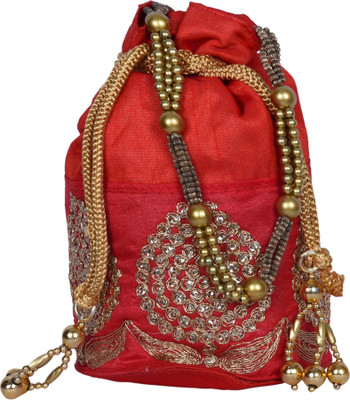 

Decot Paradise Pouch Potli(Red)