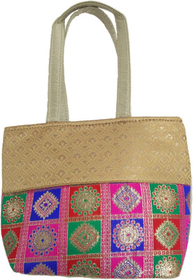 

IndoArtisan Hand-held Bag(Gold, Purple)