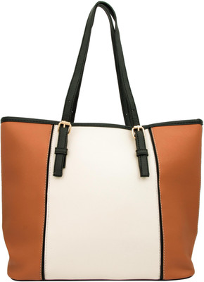 

20 Dresses Shoulder Bag(Brown, White)