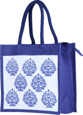 

Jute Tree Hand-held Bag(Blue)