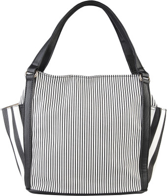 

Pierre Cardin Shoulder Bag(White, Black), Black;white