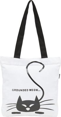 Haqeeba Tote(White, Black), Black;white