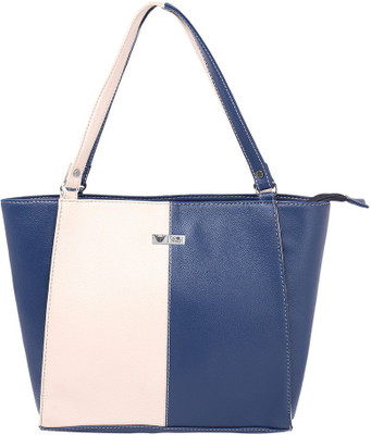

Beau Design Tote(Blue, Beige), Beige;blue