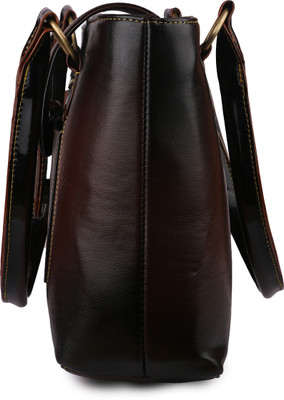 

Glasy Hand-held Bag(Brown)