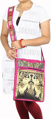 

Lal Haveli Sling Bag(Pink)