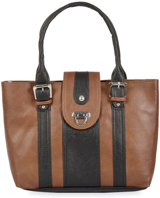 

Skyways Hand-held Bag(Brown, Black), Black;brown