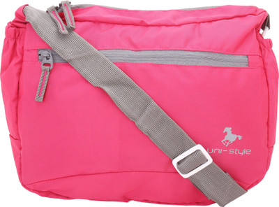

Unistyle Bags Messenger Bag(Pink, Grey), Grey;pink