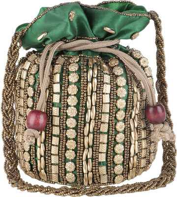 

Fashiondrobe Pouch Potli(Green)