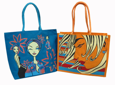

Aaltex Hand-held Bag(Orange, Blue), Blue;orange