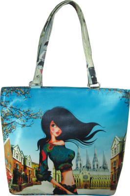 

Raju purse collection Hand-held Bag(Blue, Black), Black;blue