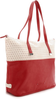 

Caprese Shoulder Bag(White, Red), Red;white