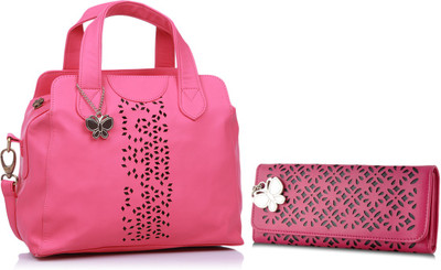 

Butterflies Hand-held Bag(Pink)