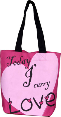 

Kanvas Katha Tote(Pink)