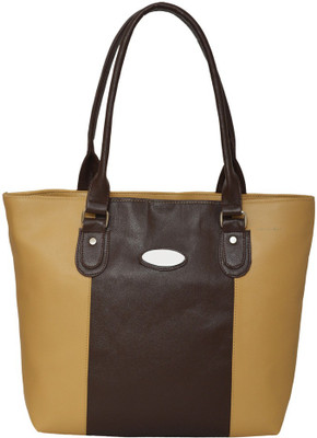 

Handbag Hand-held Bag(Beige, Brown)