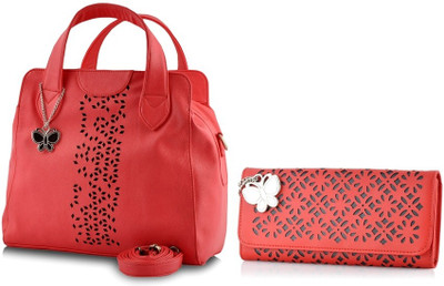 

Butterflies Hand-held Bag(Red)