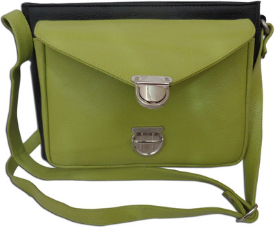 

Style 98 Style 98 Black and Green Shoulder Bag For Women Waterproof Sling Bag(Black:Green, 5 inch)