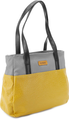

Peperone Shoulder Bag(Yellow, Grey), Grey;yellow