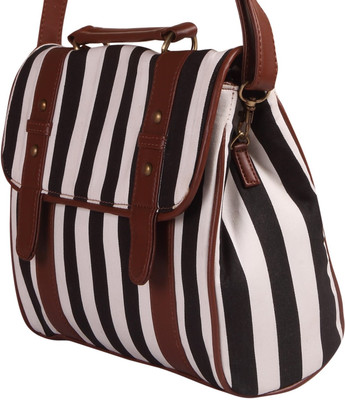 

Adbucks Shoulder Bag(Black, White)