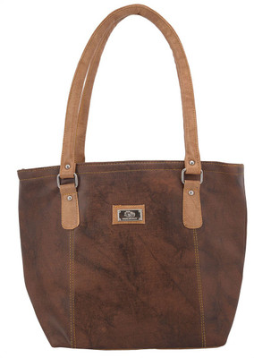 

The Blue Pink Hand-held Bag(Brown)