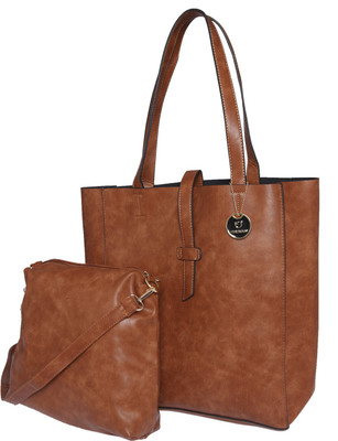 

Fur Jaden Tote(Tan)
