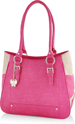 

Butterflies Hand-held Bag(Pink, Beige), Beige;pink