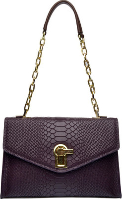 

Hidesign Shoulder Bag(Purple, Brown), Brown;purple