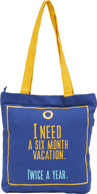 

Haqeeba Tote(Blue, Yellow)