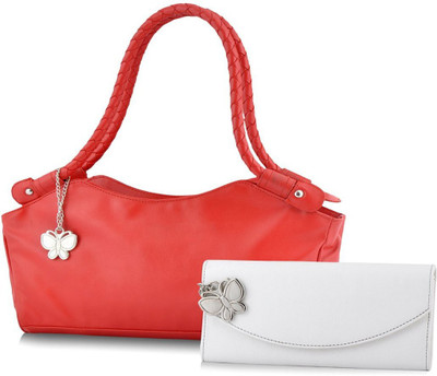 

Butterflies Hand-held Bag(Red, White)