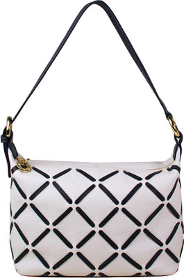 

Hidesign Shoulder Bag(White, Blue), Blue;white