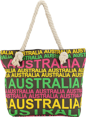 

iSweven Tote(Beige, White)