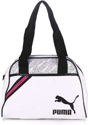 

Puma Shoulder Bag(White, Black), Black;white