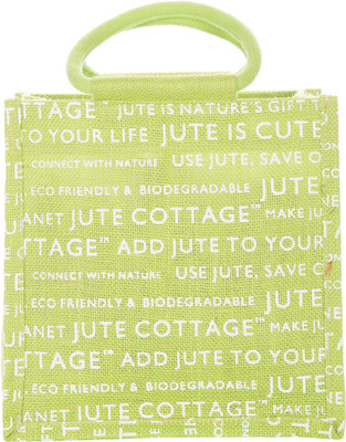 

Jute Cottage Hand-held Bag(Blue)
