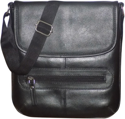 

Kan Genuine Leather Travel Document Holder for Unisex(Black)