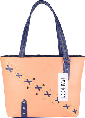

Emblazon Hand-held Bag(Beige, Blue)