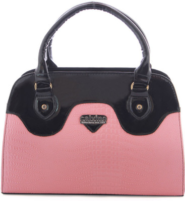 

Calvino Hand-held Bag(Pink, Black), Black;pink