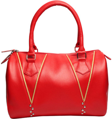 

Juvalia Hand-held Bag(Red, Gold), Gold;red