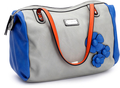 

Lavie Hand-held Bag(Orange, Grey, Blue), Blue;grey;orange