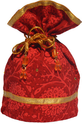 

Viniyog Pouch Potli(Red)