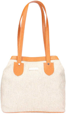

Starz Shoulder Bag(White, Brown), Brown;white
