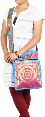 

Lal Haveli Sling Bag(Blue)