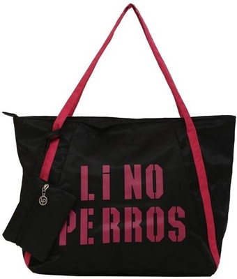 

Lino Perros Hand-held Bag(Black, Pink)