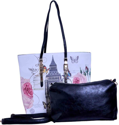 

Pankhudi Messenger Bag(Black, White)