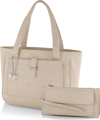 

Butterflies Hand-held Bag(Beige)
