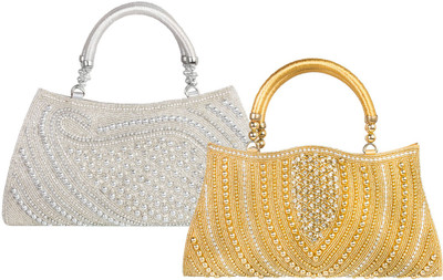 

Louise Belgium Hand-held Bag(Gold, Silver)