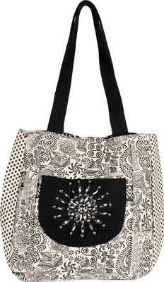 

Pickpocket Shoulder Bag(Black, Beige), Beige;black